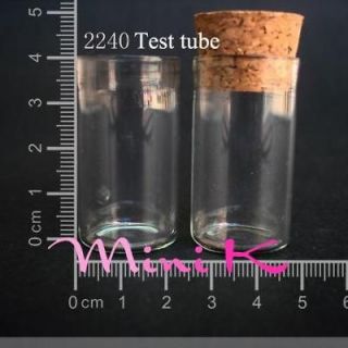 10 1000p glass bottle vial cork 8ml test tube 2240