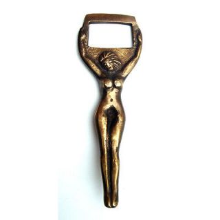 rare brass antique bottle opener vintage bar church key time