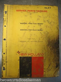 New Holland 460 461 Haybine Mower Conditioner Parts Manual 5046021