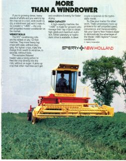 1985 Sperry New Holland 1495 Haybine Windrower Mower Conditioner 
