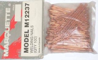 100 stud weld draw pins copper welding nails 2 inch