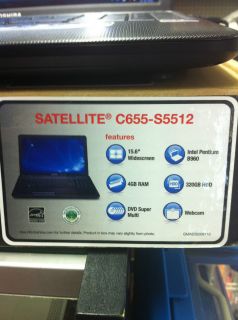   Satellite C655 S5512 15.6 (320 GB, Intel Pentium, 2.2 GHz, 4 GB