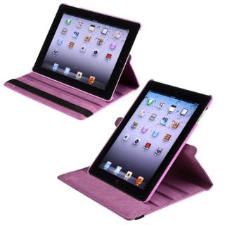 360 Rotating Smart Cover PU Leather Case for iPad 2 3 Screen Guard 
