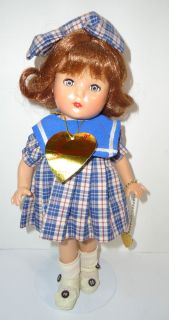 11 5 Effanbee Patricia Kin Patsy Jr Doll Mint w Tag Metal Heart COA 