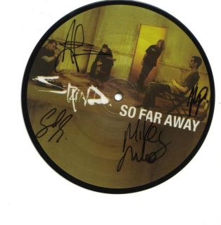Staind Aaron Lewis Signed Autographed So Far Away 7 Record Uproar 