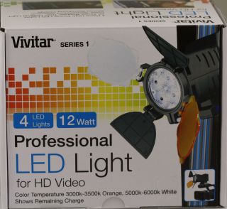 Vivitar Professional LED Light Fr HD Video Battery Plate for Sony 