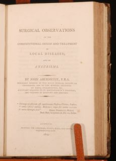 1811 Medical Surgical Observations John Abernethy First