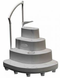 New Majestic Pool Steps Above Ground Swimming Pools with Handrail EZ 