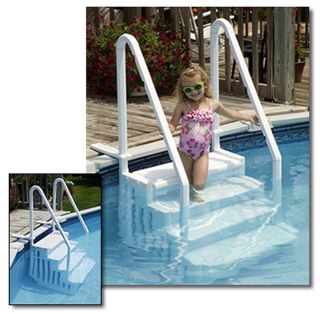 New Blue Wave Above Ground Easy Entry Pool Step Swimming Pool Durable 