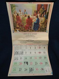 church of st adalbert 1958 calendar