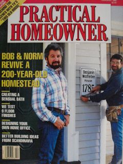 Bob Villa Norm Abram Feb 1988 Practical Homeowner
