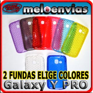 Funda Para Samsung Galaxy Y Pro B5510 Gel Elige Colores