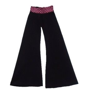 Margarita Pant 605 Activewear Supplex Yoga Sz 1 Small Black Pink 