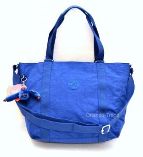 New Kipling Adara TM4055 Sportyblue Blue Bag Tote Shopper Purse 