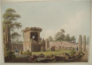 Ainslie Mayer Aquatint View Tortosa 1810 Antique Print