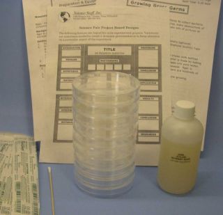 Features of Petri Dishes with Agar and Swabs   Science StuffÂ® Small 