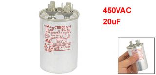 Air Conditioner Compressor Start Motor Capacitor 50 60Hz 20uF 450 