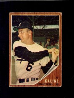Al Kaline 1962 Topps 150 Detroit Tigers VG