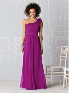 AFTER SIX BRIDESMAID PERSIAN PLUM STYLE# 6611 ONE SHOULDER FULL LENGTH 
