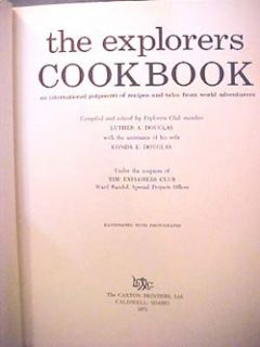 Very RARE 1971 First Edition of The Explorers Club Cookbook Still in 