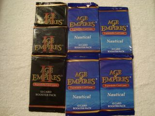 Age of Empires Nautical and II Expandable Card Game Booster Packs 