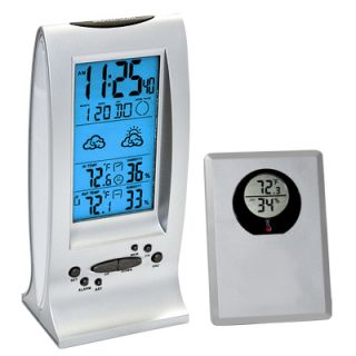 New Atomic Weather Station Clock with in Out Thermometer and 