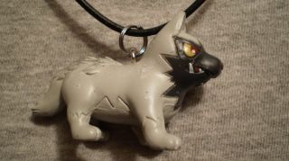 Pokemon Poochyena Wolf Dog Charm Figure Anime Necklace