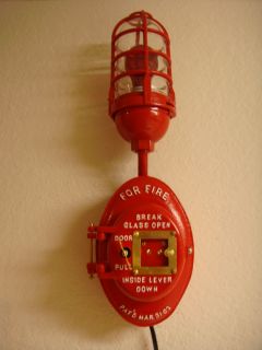   Antique 1908 ADT Fire Alarm with Gamewell Fire Alarm Light   It Works