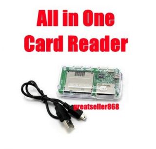 USB2 0 All in One Card Reader SD SDHC XD CF Pro Duo Tra