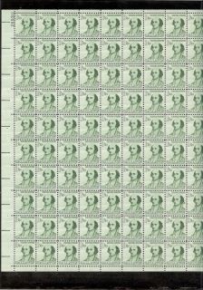 Scott 1279 1 14c Stamp Albert Gallatin Sheet of 100 MNH OG