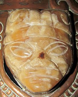 RARE Matl Early Matilde Poulat Alabaster Copper Wall Hanging C 1930S 