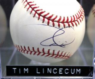 all star tim lincecum autographed baseball tim lincecum autographed 