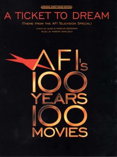 CBS TV SPECIAL AFIS 100 YEARS   100 MOVIES   1998   Sheet Music