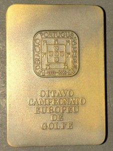   Europen Chapionship of Golf Bronze Medal by Charters de Almeida