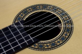 New Alida Solid Classical Concert Guitar Spanish Oblique Insert 