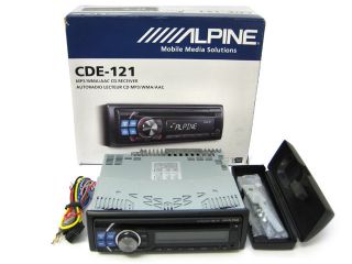 Alpine CDE 121 USB CD WMA AAC  DIN In Dash Stereo Music Receiver FM 