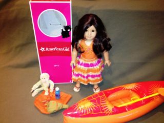 American Girl Jess Doll with Outfit Canoe Book Box Excellent Condition 
