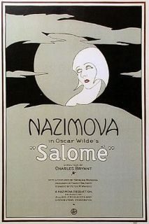   Print of Salomé 1923 Alla Nazimova Illusive Gay Classic Film