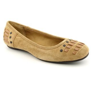 Calvin Klein Jeans Amy Womens Size 10 Tan Regular Suede Flats Shoes 