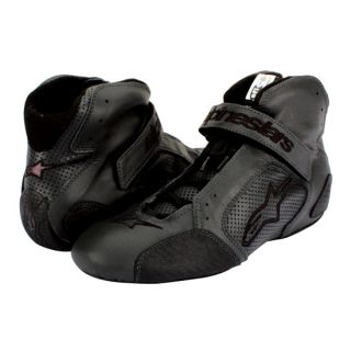 New Alpinestars Tech 1 T SFI/FIA Racing Shoes w/ Nomex Lining, Black 