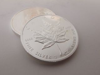 Lot of 25 Canadian 1 oz 9999 Silver $5 Maple Leaf Coins