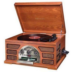 Crosley Record Player, CD, AM, FM, Cassette, 