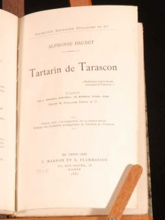1887 8 3VOLS Daudet Tartarin de Tarascon LImmortel Ill