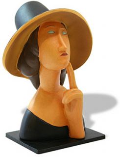 Modigliani Expressionism Female Art Sculpture Figurine