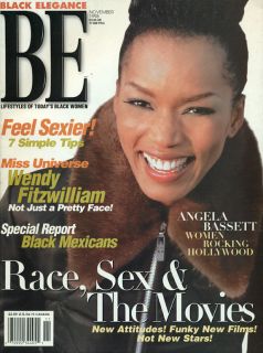 Angela Bassett Black Elegance Magazine Nov 1998 NO LABEL New