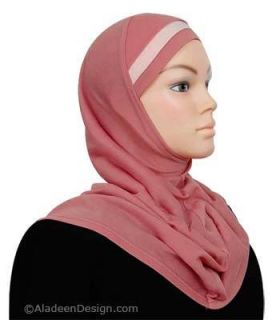 Piece Amira Hijab Underscarf Hood Cotton New Pullover Striped 