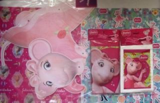 ANGELINA BALLERINA * ballet party jointed POSTER TABLE COVER LOOT BAGS 