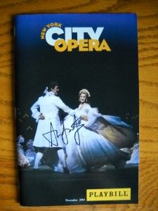 Ana Gasteyer (only) Signed Cinderella Color Playbill City Opera 2004 