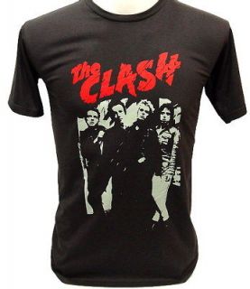 the clash 80s uk concert vintage punk rock t shirt m