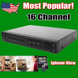 New 16CH 16 Channel Surveillance CCTV DVR Home Video Recorder Security 